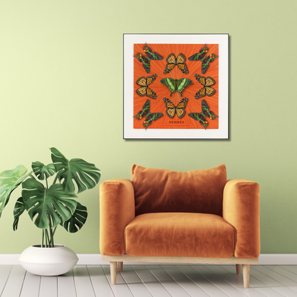 Luxury Butterfly Mandala 6- 26”X26”