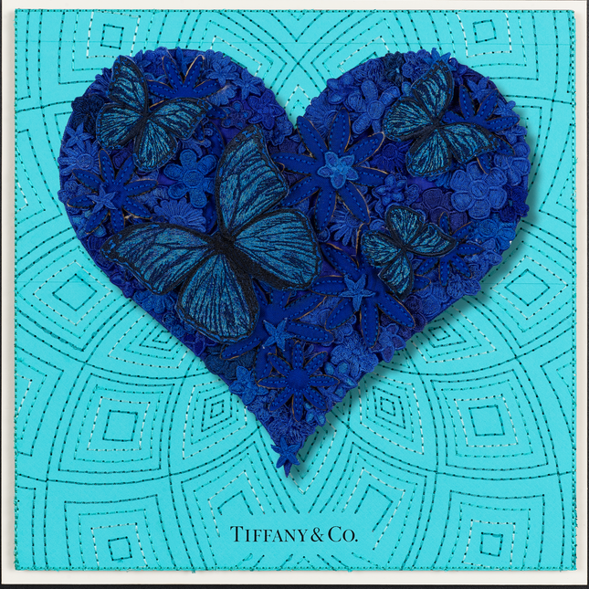 Gypsy Heart Blue 12"x12"