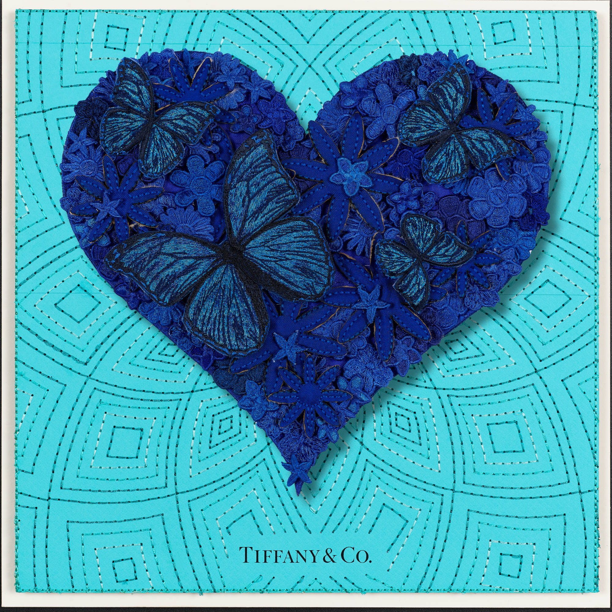 Gypsy Heart Blue 12"x12"