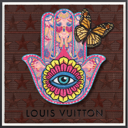 Hamsa jewel tone 12"x12"