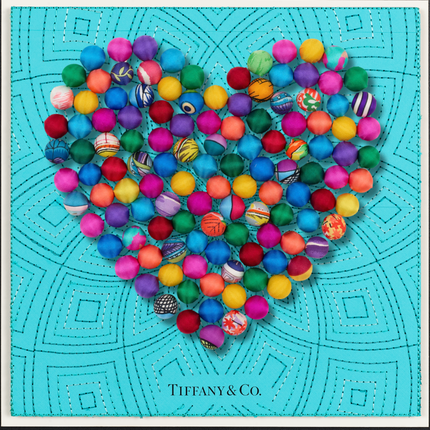 POM POM HEART 12"X12"