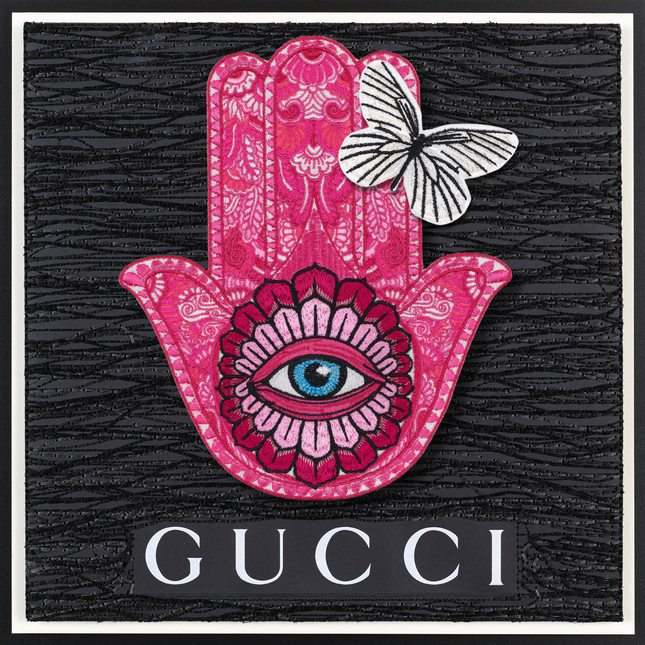 Hamsa Pink 12"X12"