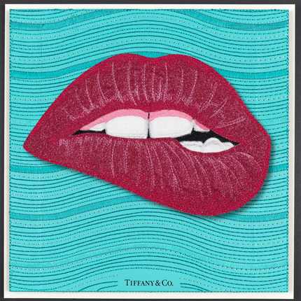 PINK LIPS 12"X12"