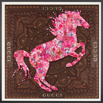 Gypsy Horse Pink 40"x40"