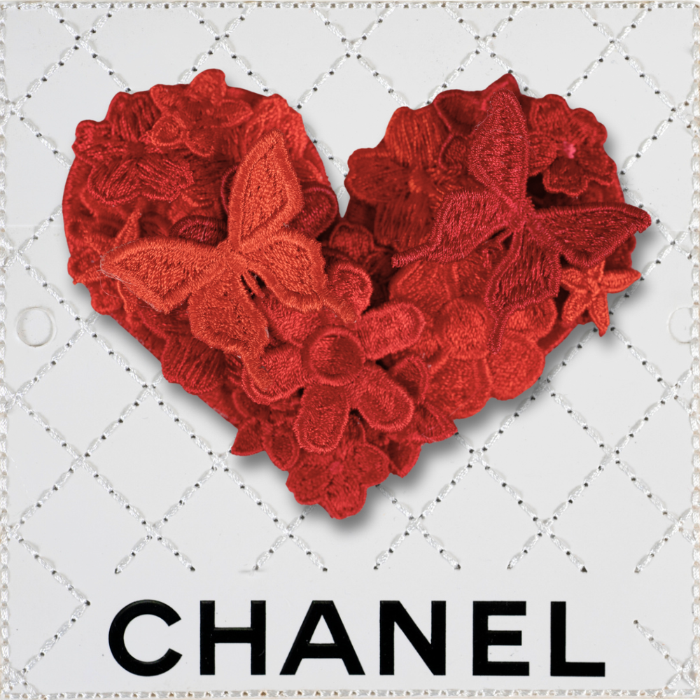 Petite Gypsy Heart 5”x5” - Raspberry