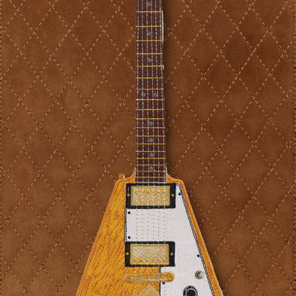 Flying V with Quilted Background