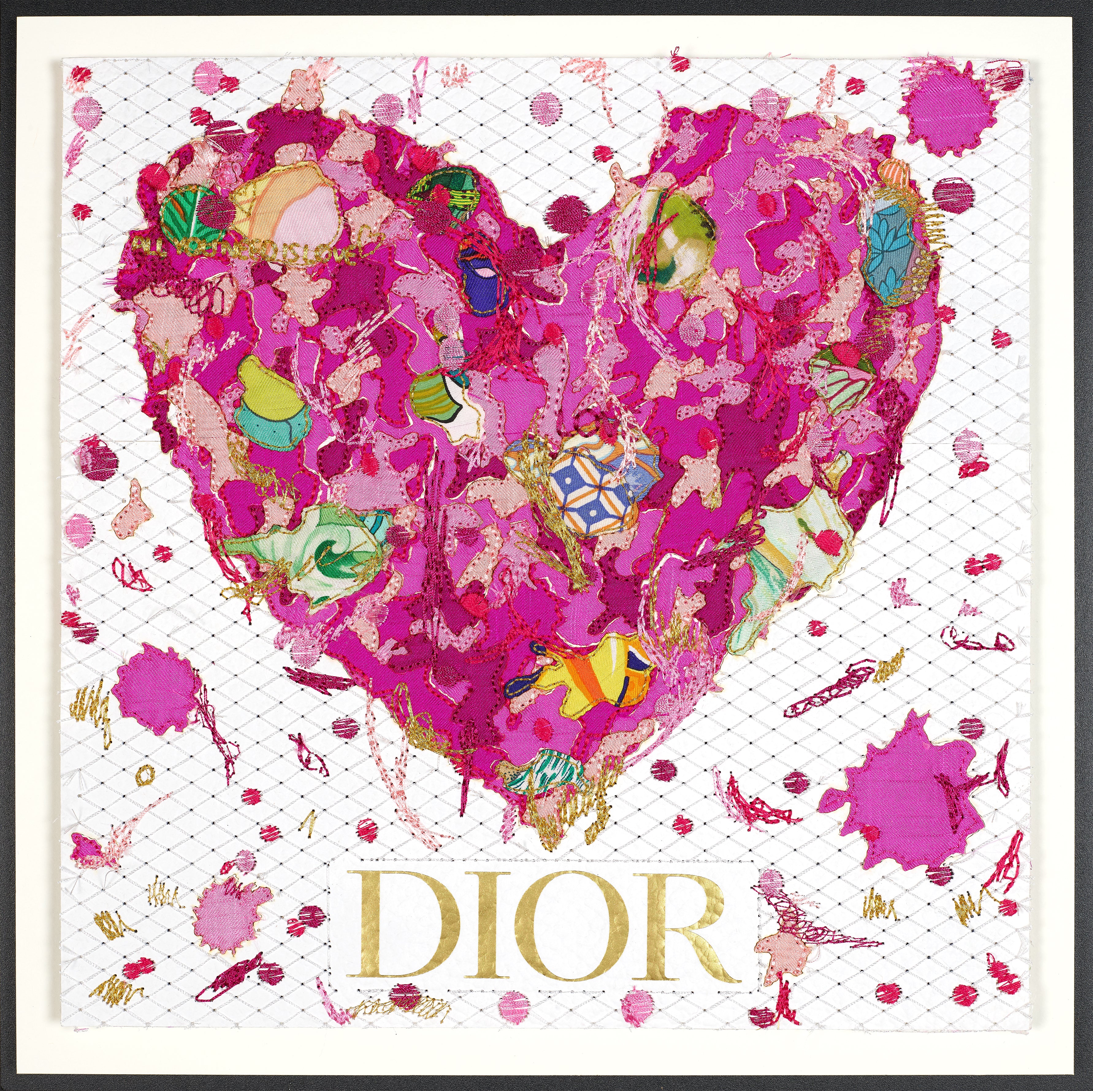 Custom Grafitti Heart 12"x12"