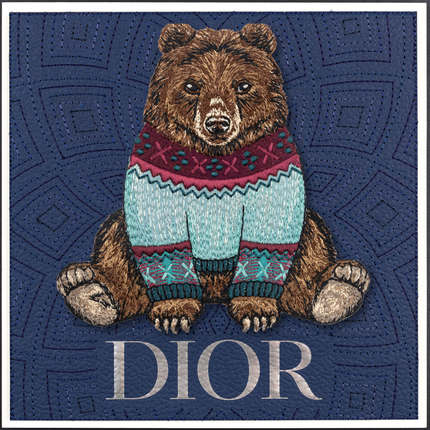 Sweater Bear 12"x12"