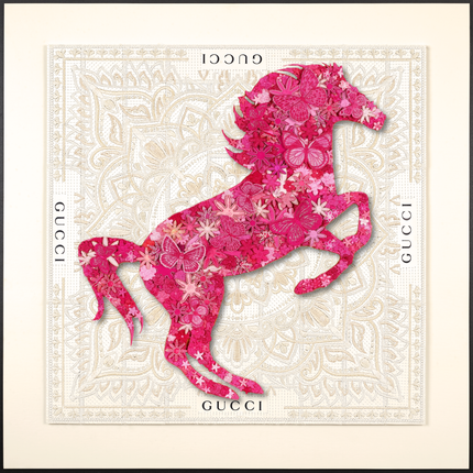 Gypsy Horse Pink 26"x26"