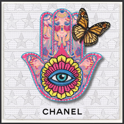 Hamsa jewel tone 12"x12"
