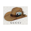 White Gucci - Pecan Brown Hat