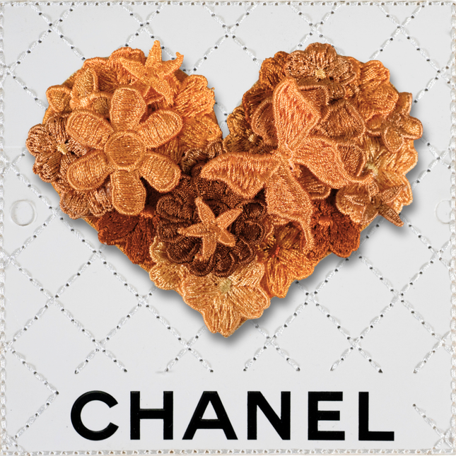 Petite Gypsy Heart 5”x5” - Antique Orange