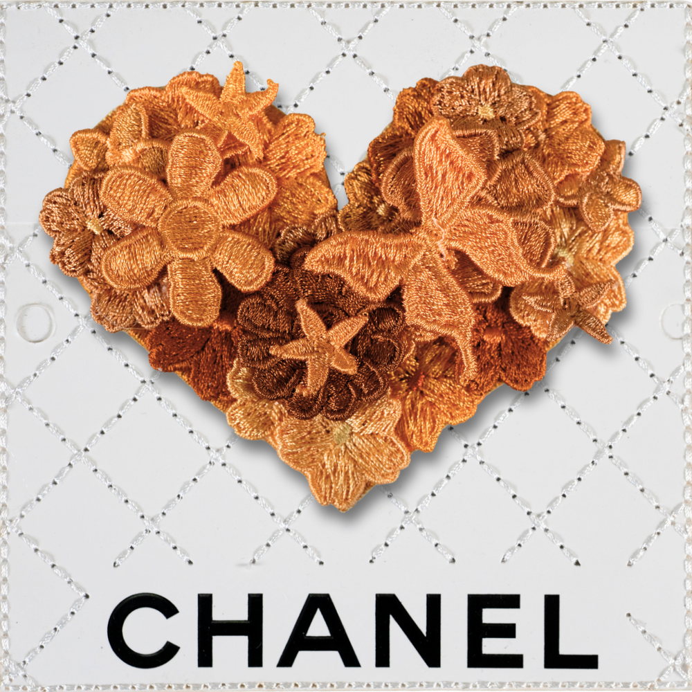 Petite Gypsy Heart 5”x5” - Antique Orange