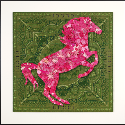 Gypsy Horse Pink 26"x26"