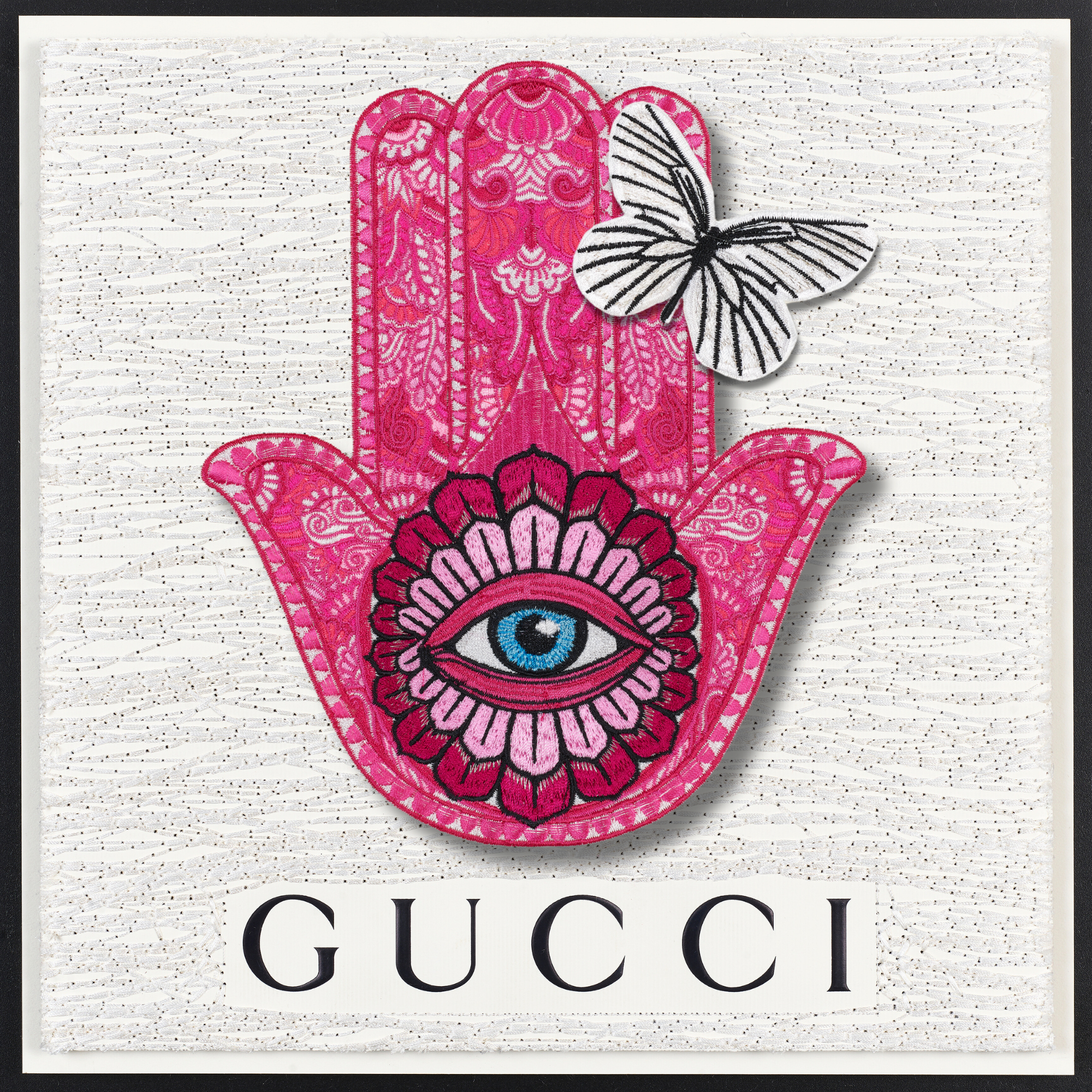 Hamsa Pink 12"X12"