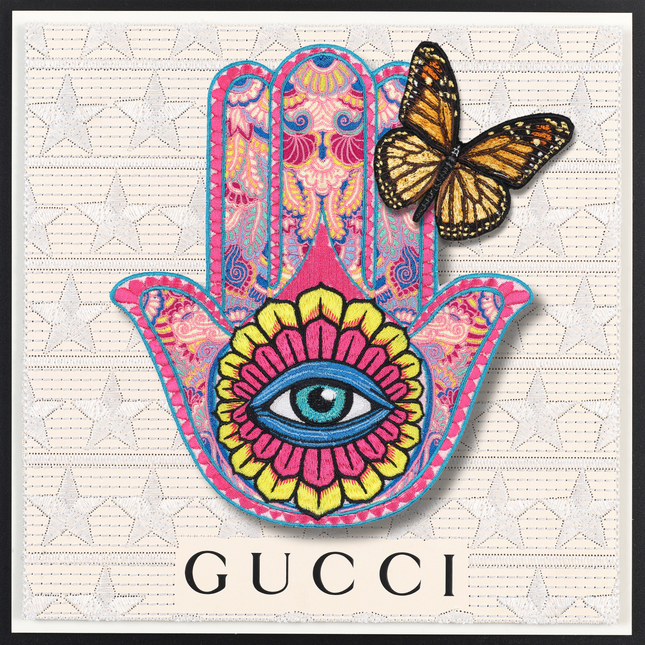 Hamsa jewel tone 12"x12"