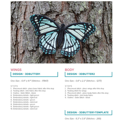 3D Butterflies and Dragonflies