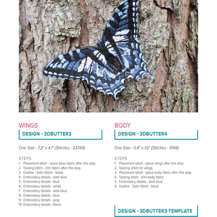 3D Butterflies and Dragonflies