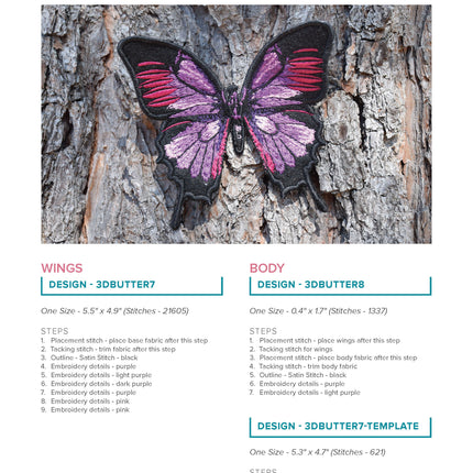 3D Butterflies and Dragonflies