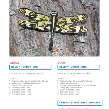 3D Butterflies and Dragonflies