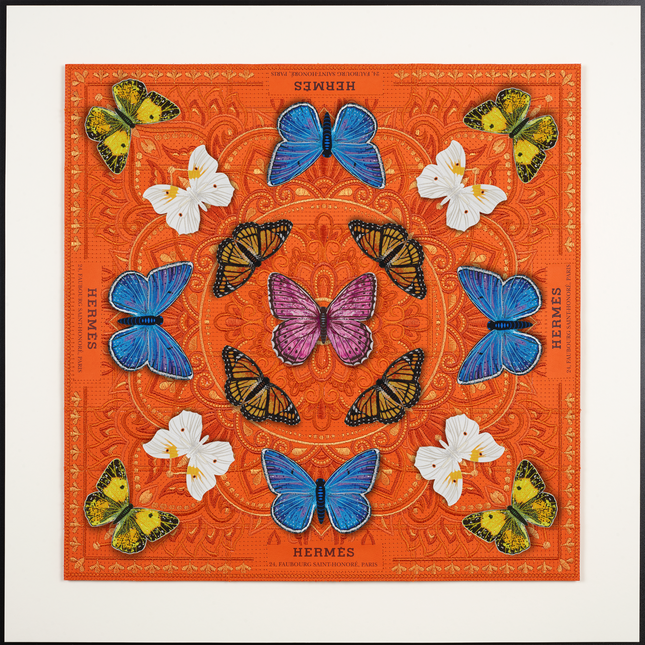 Luxury Butterfly Mandala 1- 26”X26”