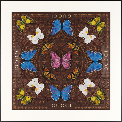 Luxury Butterfly Mandala 1- 26”X26”