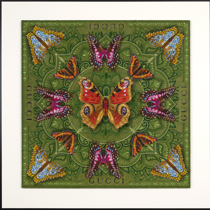 Luxury Butterfly Mandala 2- 26”X26”