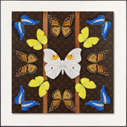 LV-Butterfly Mandala - 26”X26”