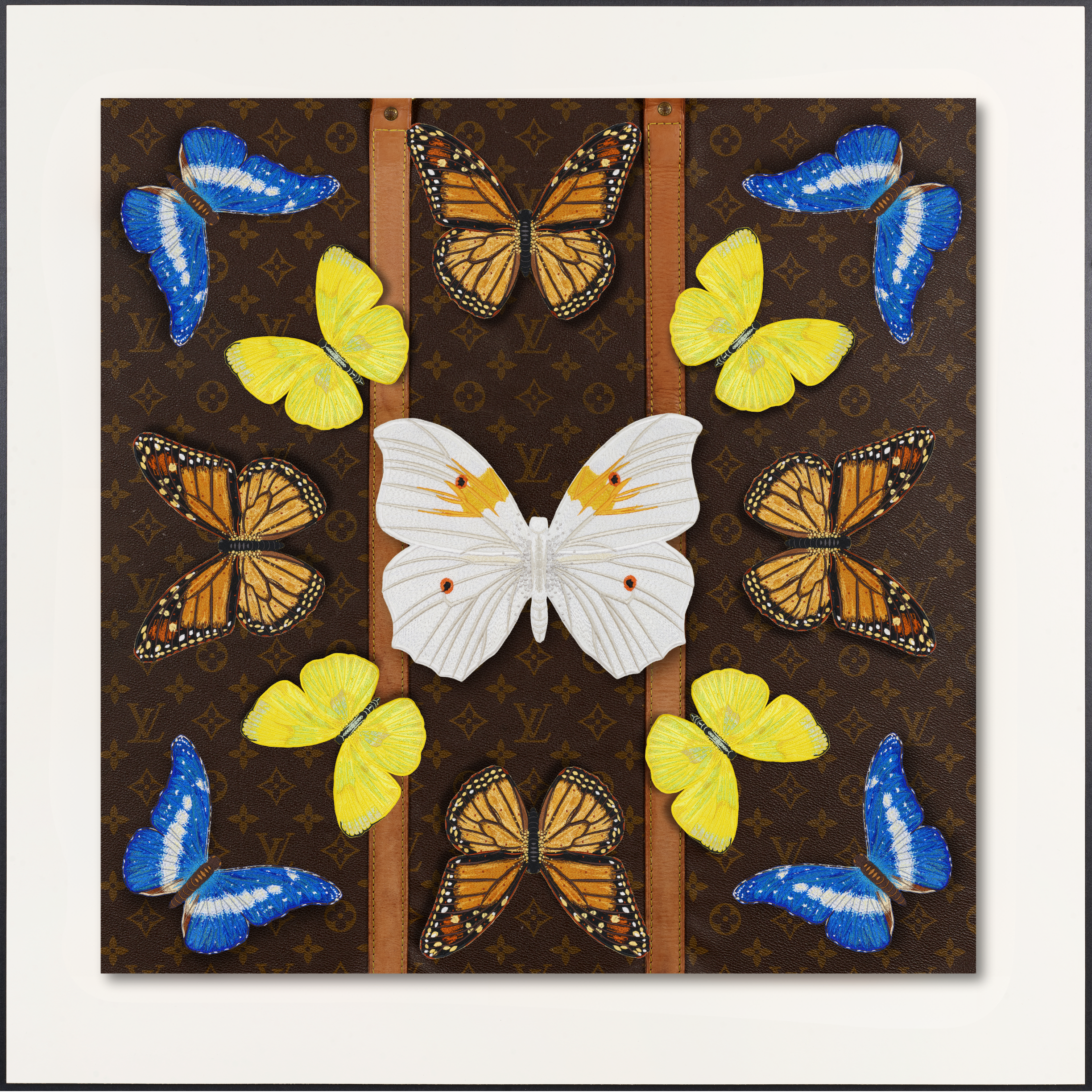 LV-Butterfly Mandala - 26”X26”