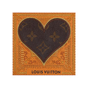 Petite LV Monogram Heart 5"x5"
