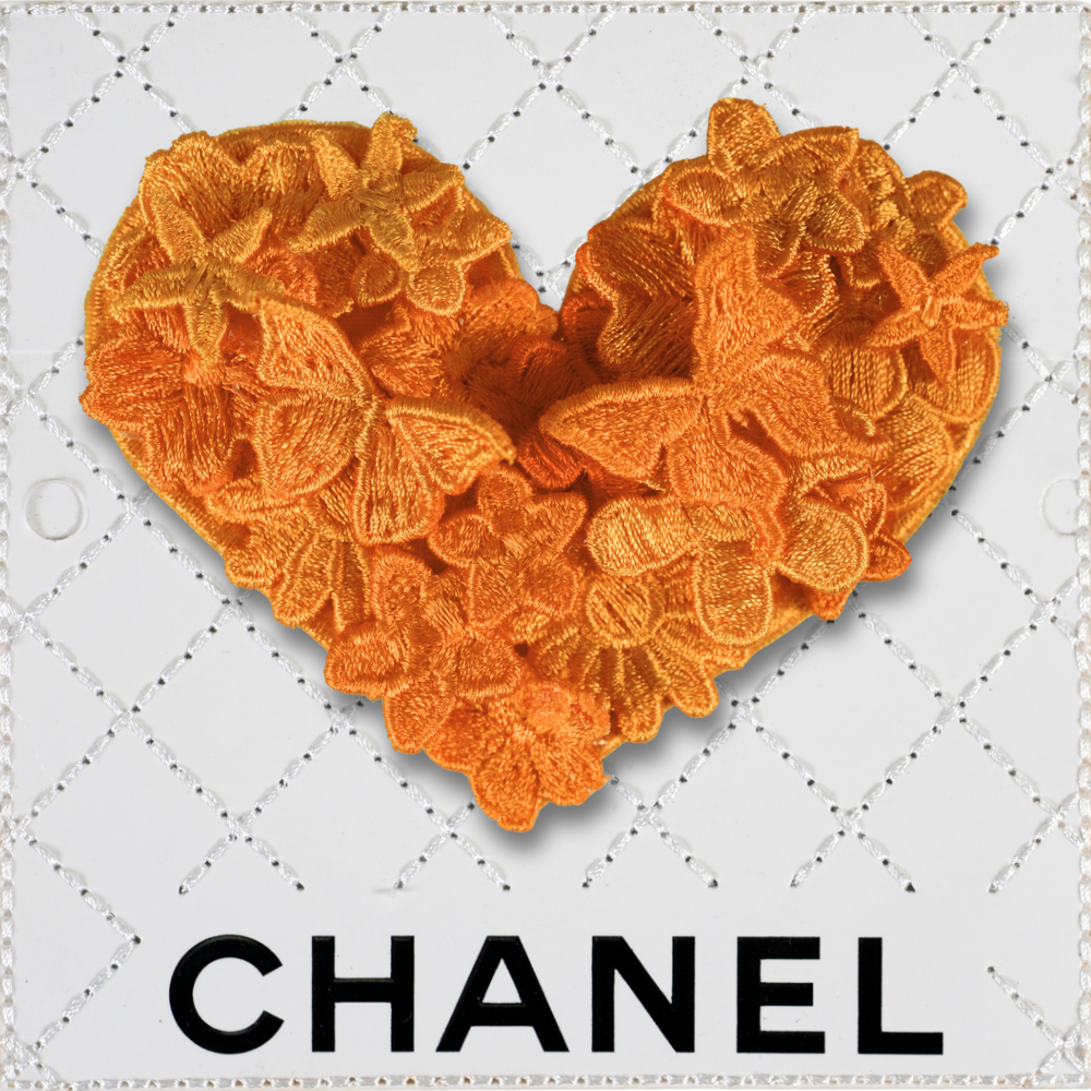 Petite Gypsy Heart 5”x5” - Mango Tango