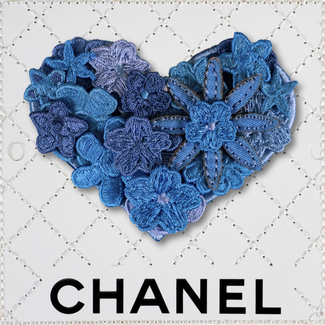Petite Gypsy Heart 5”x5” - Carolina Blue