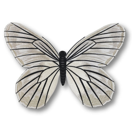 Black Veined White Butterfly 6" through 12" - Stephen Wilson Studio