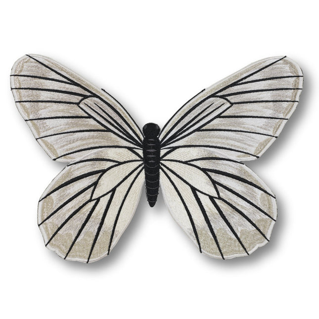 Black Veined White Butterfly 6" through 12" - Stephen Wilson Studio