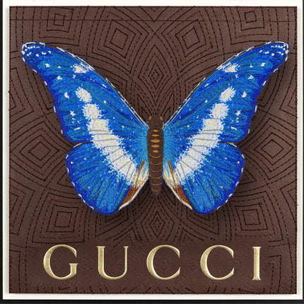 Blue Morpho Helena Butterfly Framed - Stephen Wilson Studio