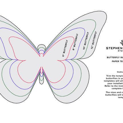 Butterfly Swarm Template Kit. - Stephen Wilson Studio