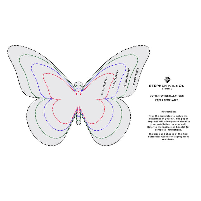 Butterfly Swarm Template Kit. - Stephen Wilson Studio