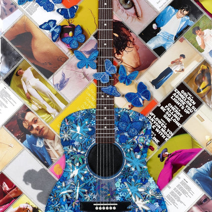 Custom Gypsy Guitar, Harry Styles Album Version 26"x40" - Stephen Wilson Studio