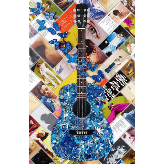 Custom Gypsy Guitar, Harry Styles Album Version 26"x40" - Stephen Wilson Studio