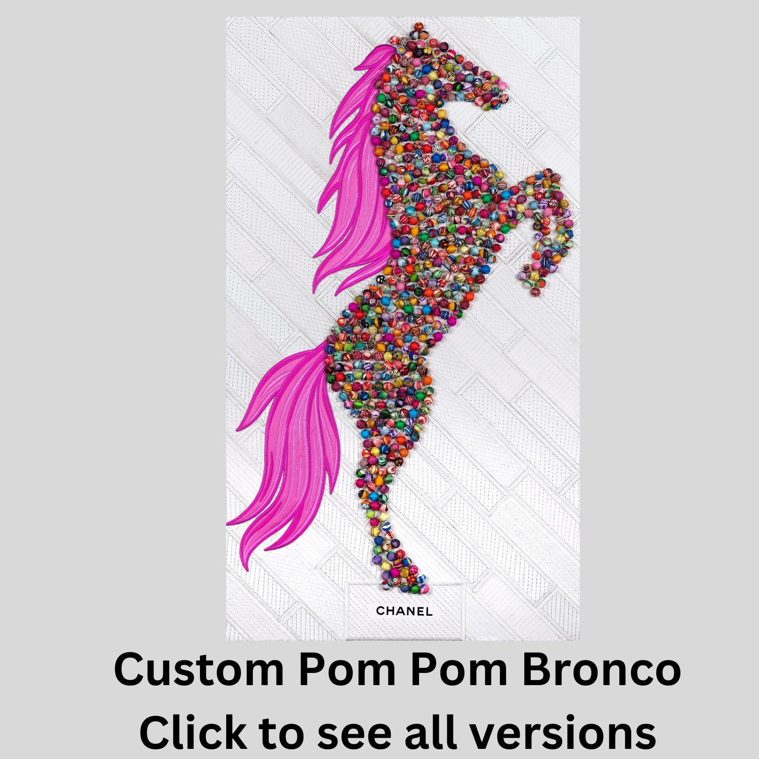 Custom Pom Pom Bronco - Stephen Wilson Studio