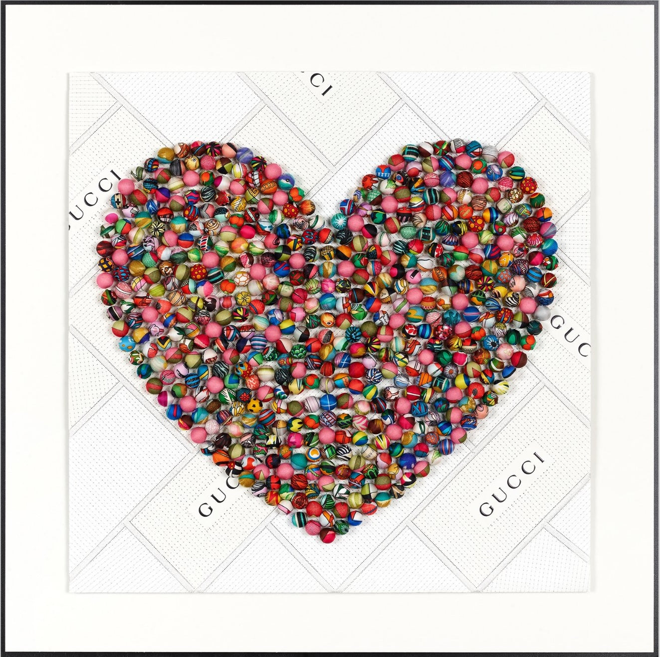 Pom-Pom Heart 26"x26"