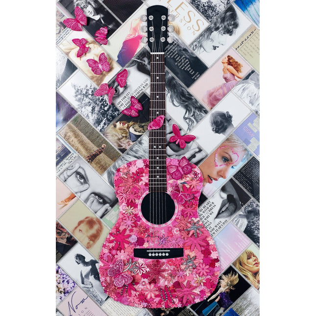 Custom Taylor Swift Gypsy Guitar 26"x40" - Stephen Wilson Studio