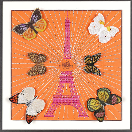 Eiffel Tower Pink 12"x12"