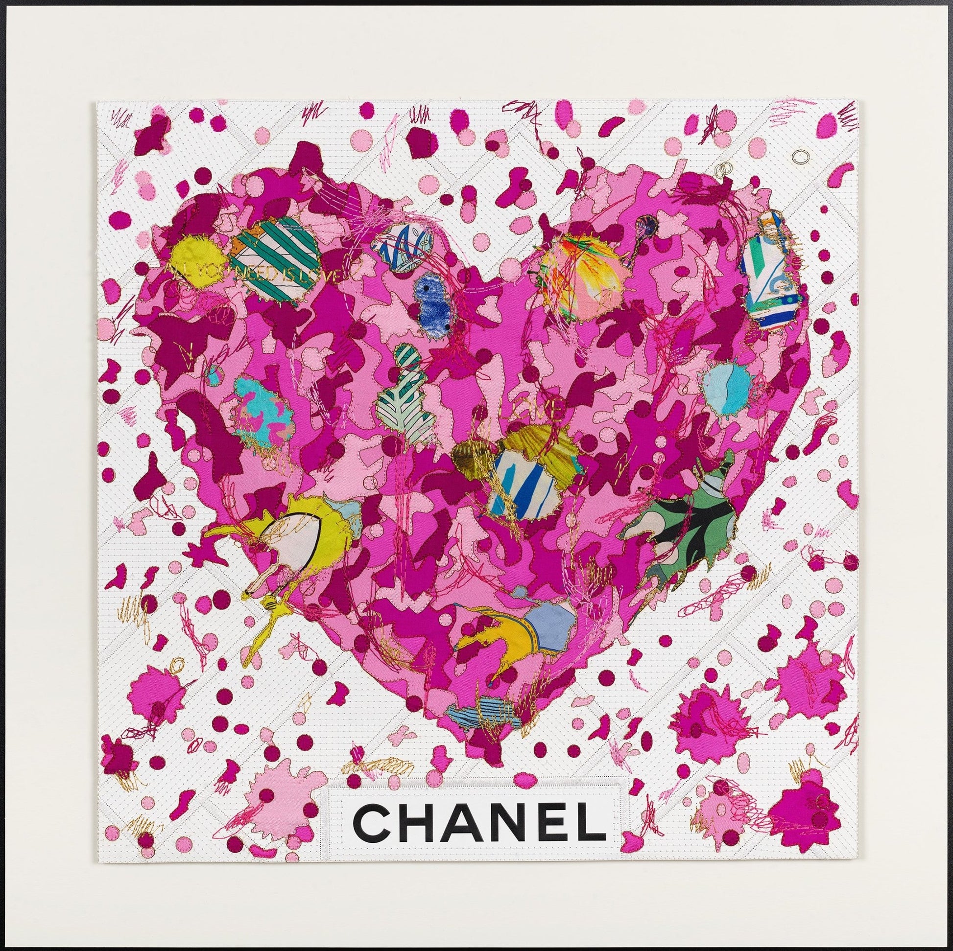 Graffiti Heart 26"x26" - Stephen Wilson Studio