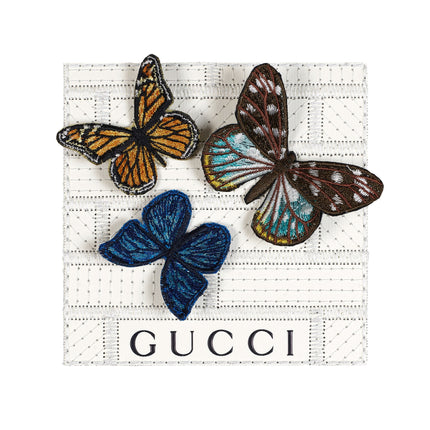Petite Gucci Butterfly Swarm 5”x5” - Stephen Wilson Studio