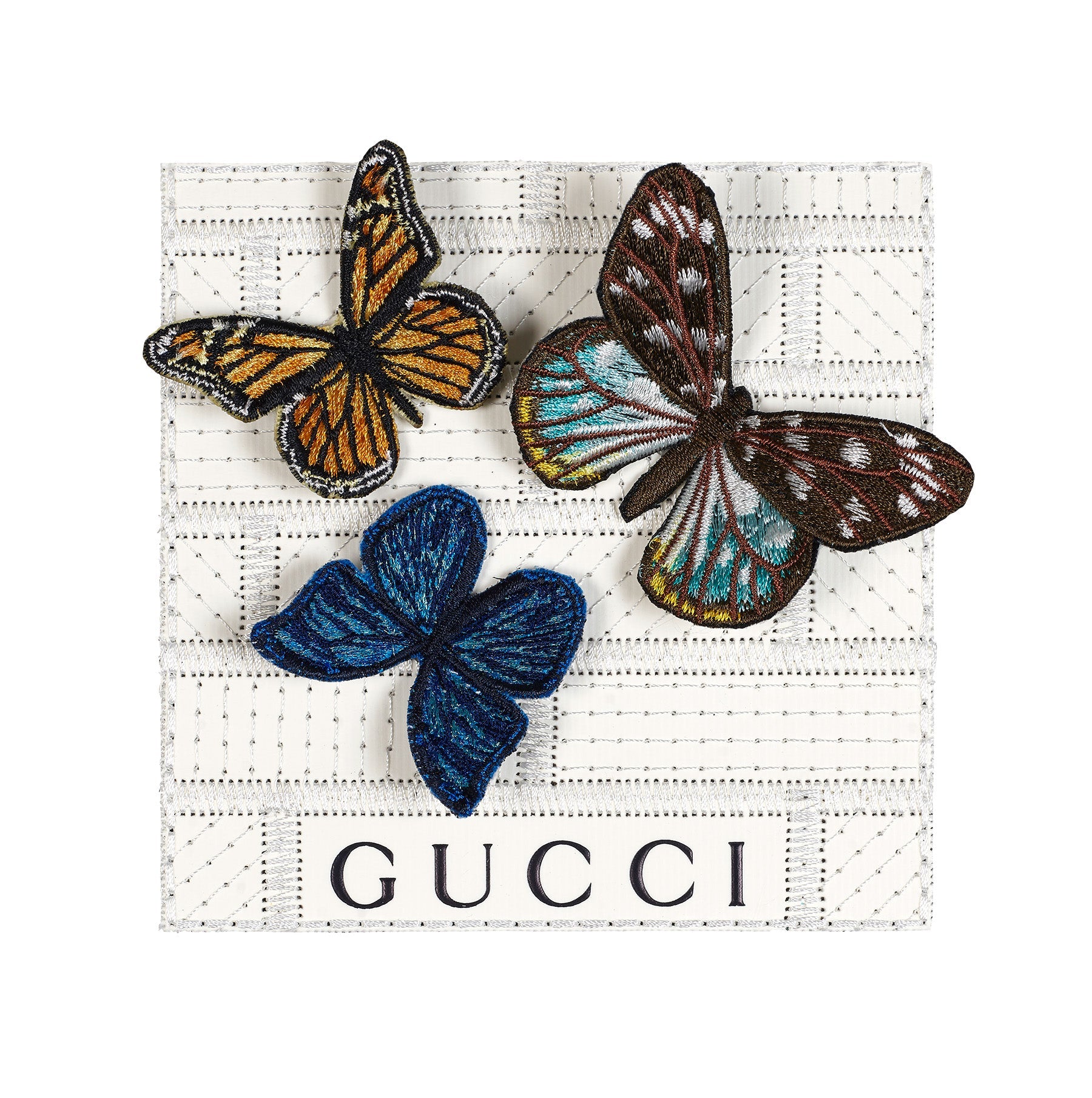 Petite Gucci Butterfly Swarm 5”x5” - Stephen Wilson Studio