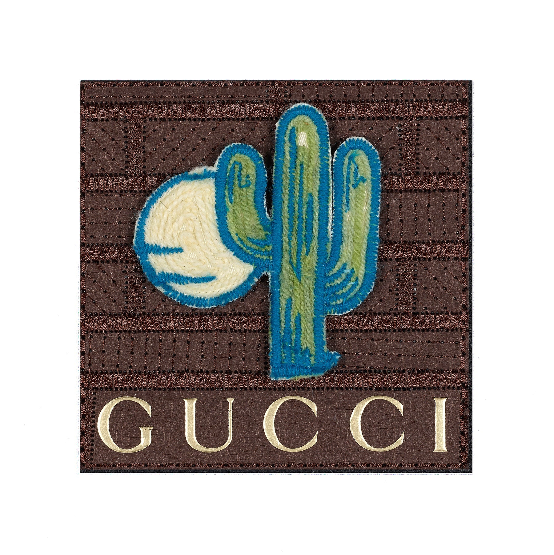 Petite Gucci Yarn Cactus Icon 5"x5" - Stephen Wilson Studio