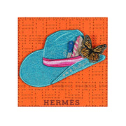 Petite Hermes Aqua Aspen 5"x5" - Stephen Wilson Studio