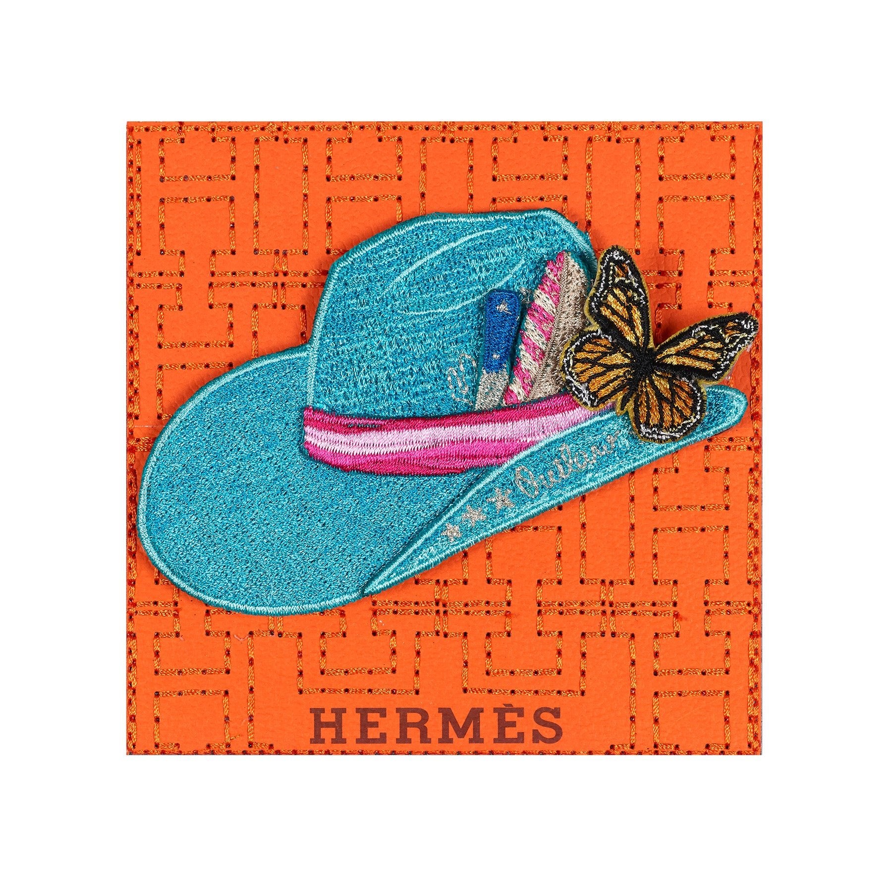 Petite Hermes Aqua Aspen 5"x5" - Stephen Wilson Studio