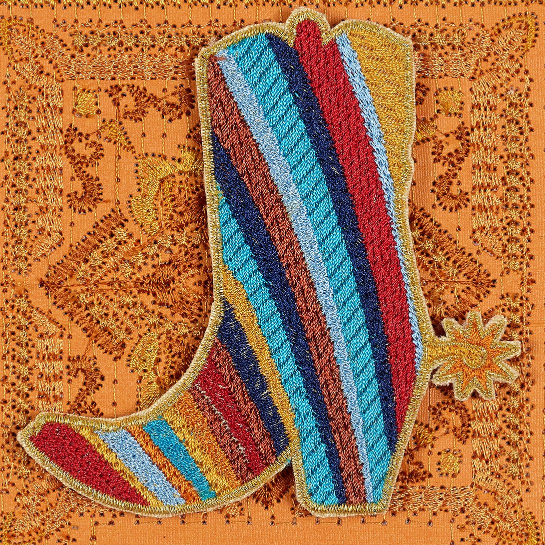 Petite Painted Boot 5"x5" - Stephen Wilson Studio